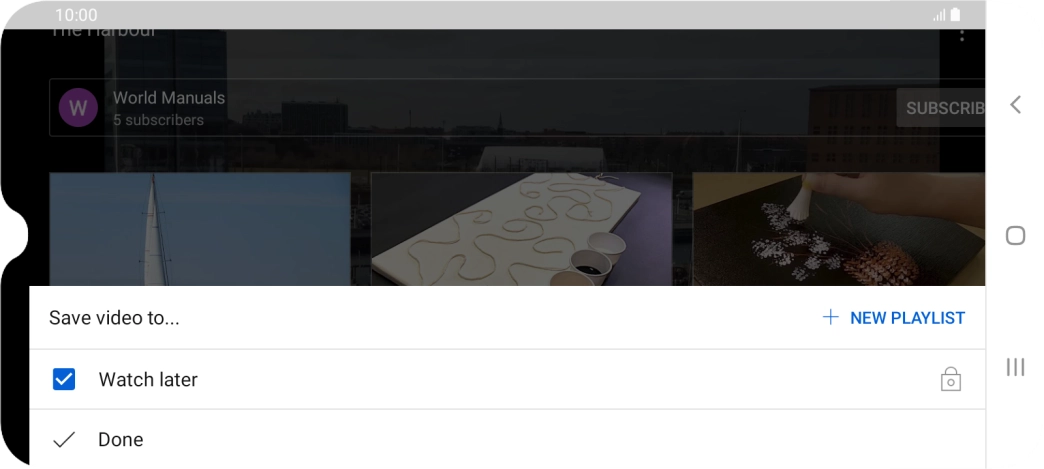 Press the required playlist. Press the required playlist.