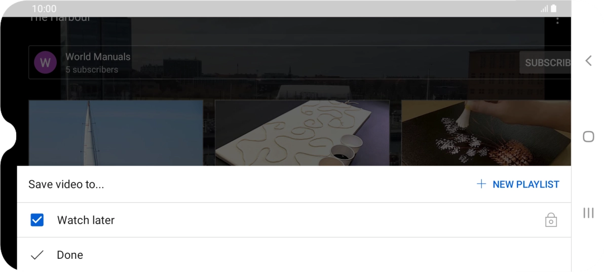 Press the required playlist. Press the required playlist.