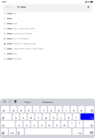 Key in the name or subject of the required app and press enter. Key in the name or subject of the required app and press enter.