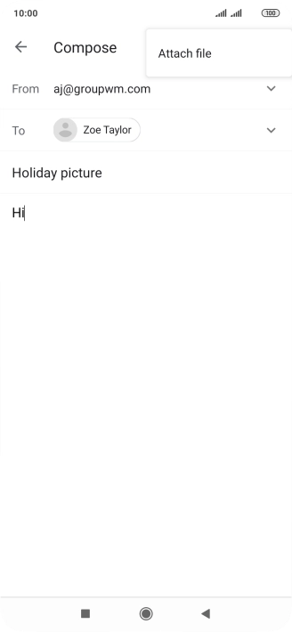Press Attach file. Press Attach file.