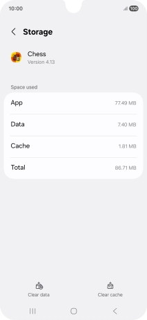 Press Clear cache.
