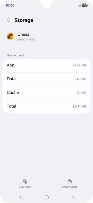 Press Clear cache.