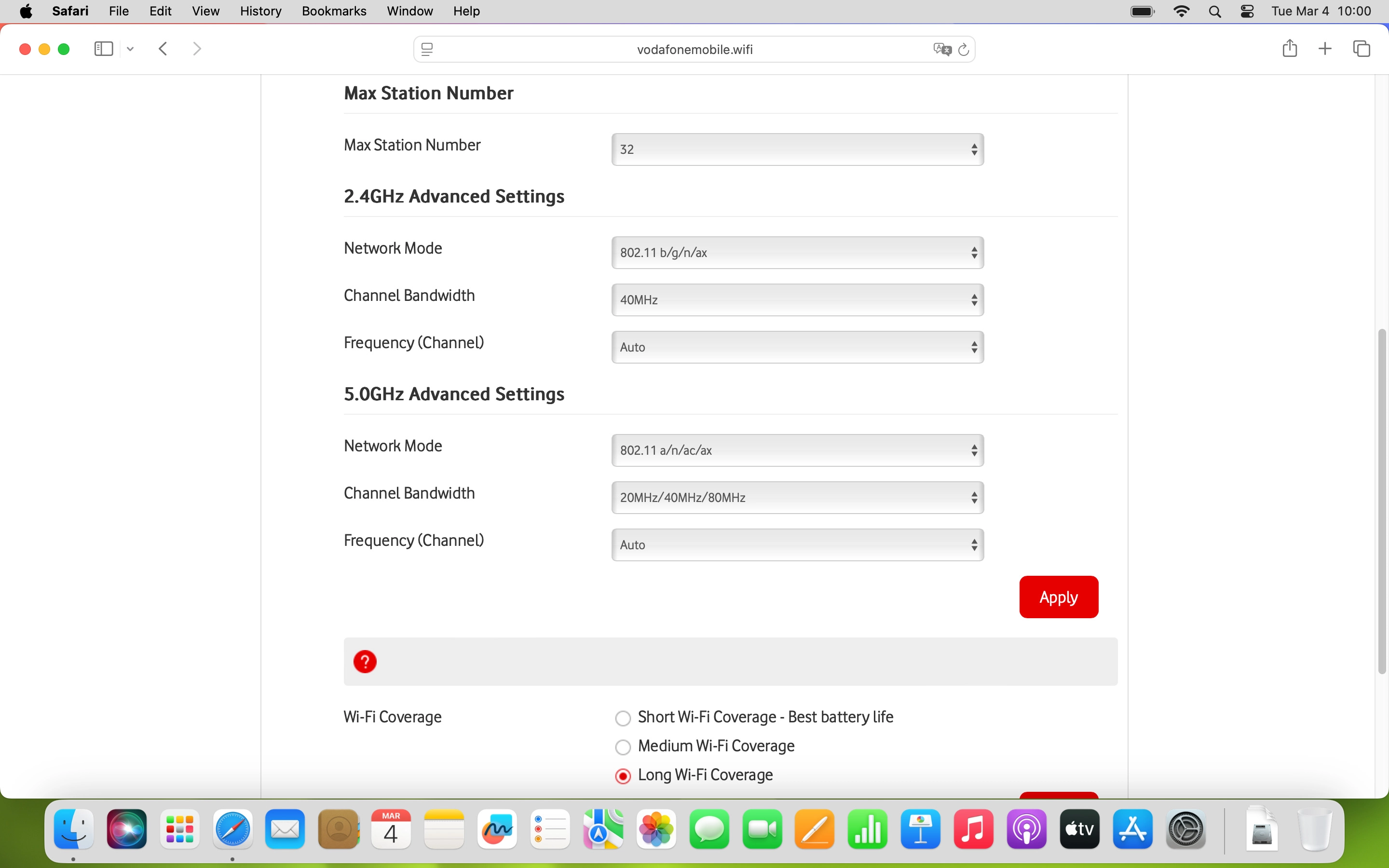 Click the drop down list next to 