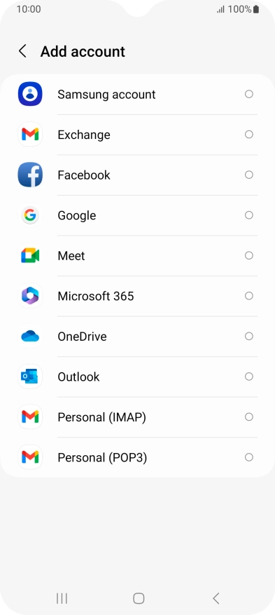 Press Google.