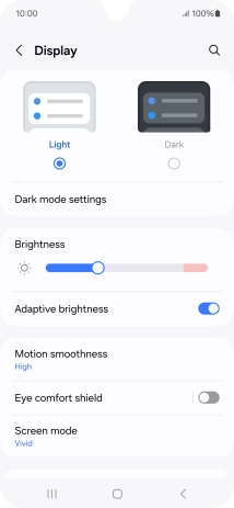 Press Dark.