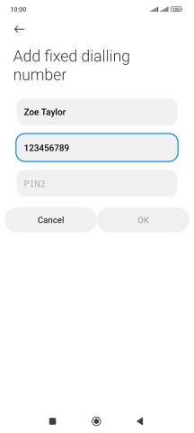 Press PIN2. Press PIN2.