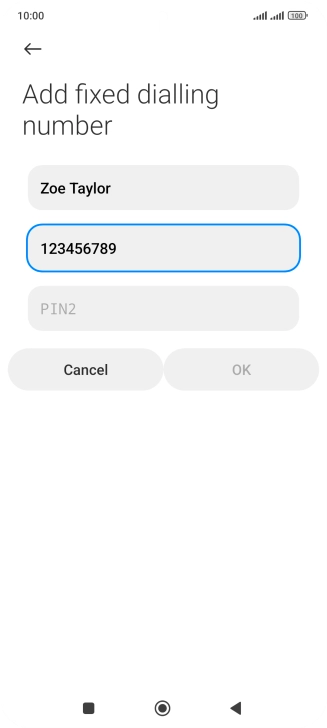 Press PIN2. Press PIN2.