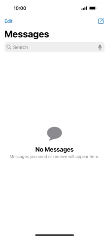 Press the new message icon. Press the new message icon.