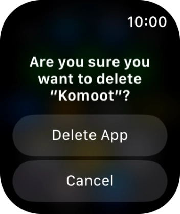 Press Delete App.