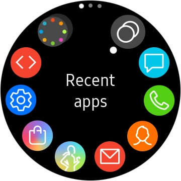 Press the message icon.