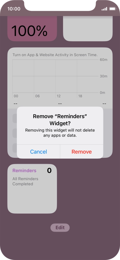 Press Remove.