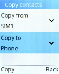 Press the Left selection key. Press the Left selection key.