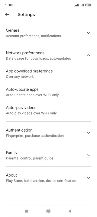 Press Auto-update apps. Press Auto-update apps.