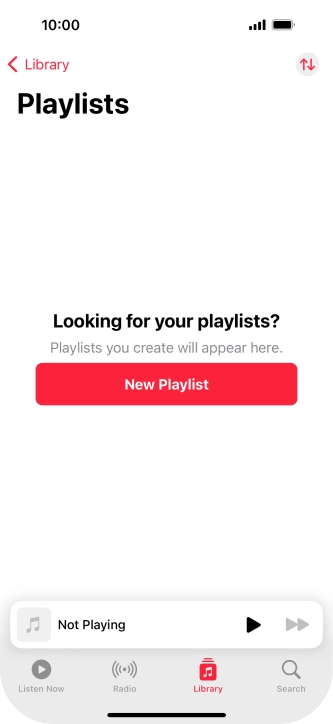 Press New Playlist. Press New Playlist.