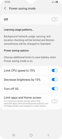 Press the indicators next to the required settings. Press the indicators next to the required settings.