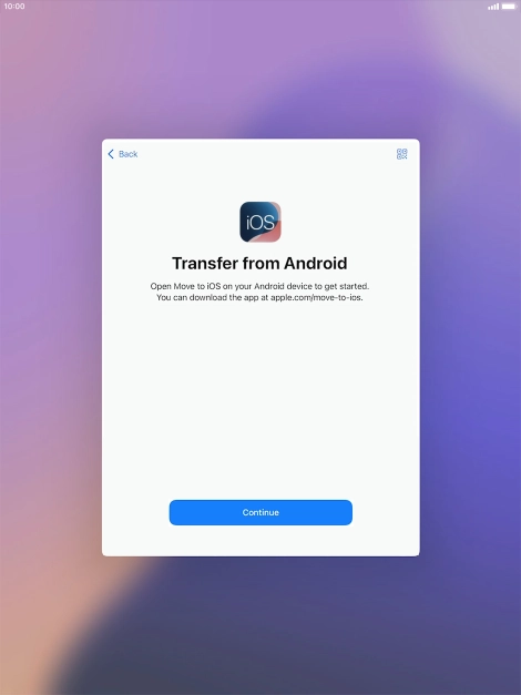 To transfer content to your tablet, you need to install the app To transfer content to your tablet, you need to install the app