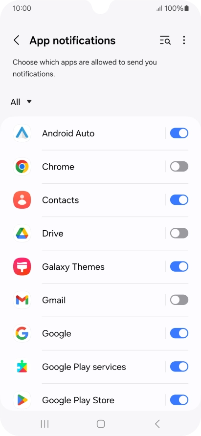 Press the drop down list. Press the drop down list.