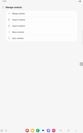 Press Merge contacts.