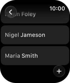 Press the required contact. Press the required contact.