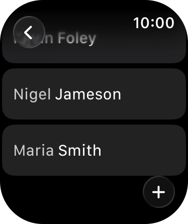 Press the required contact. Press the required contact.