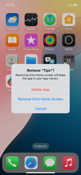 Press Delete App. Press Delete App.