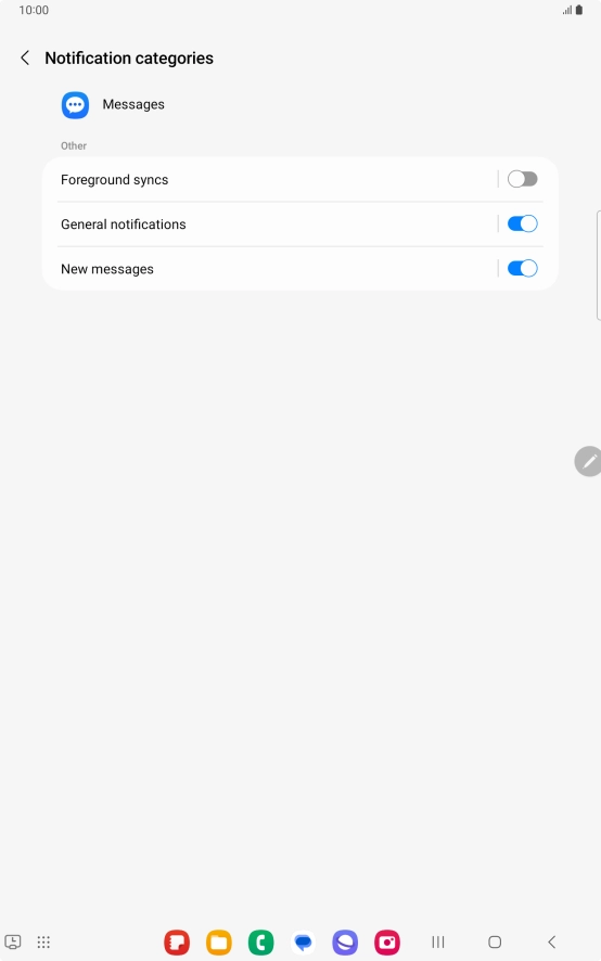 Press New messages.
