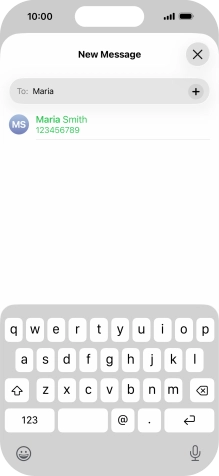 Press the required contact.