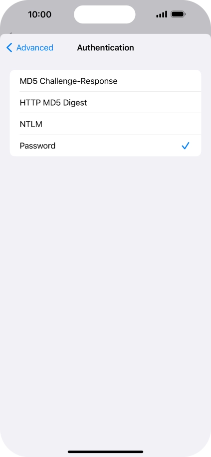 Press Password.
