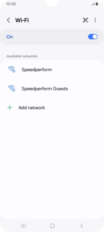 Press the menu icon.