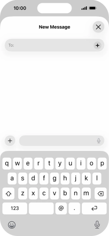 Press To: and key in the first letters of the recipient's name.