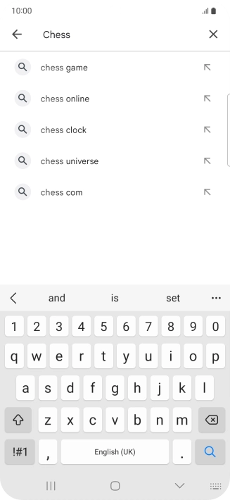 Key in the name or subject of the required app and press the search icon. Key in the name or subject of the required app and press the search icon.