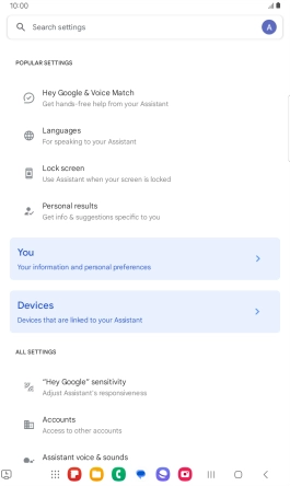 Press Hey Google & Voice Match.