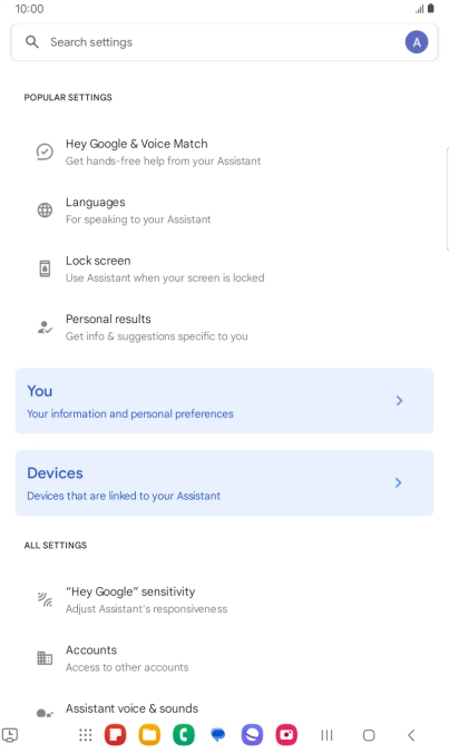 Press Hey Google & Voice Match.