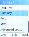 Select Gateway. Select Gateway.