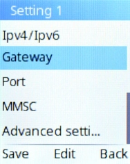 Select Gateway. Select Gateway.