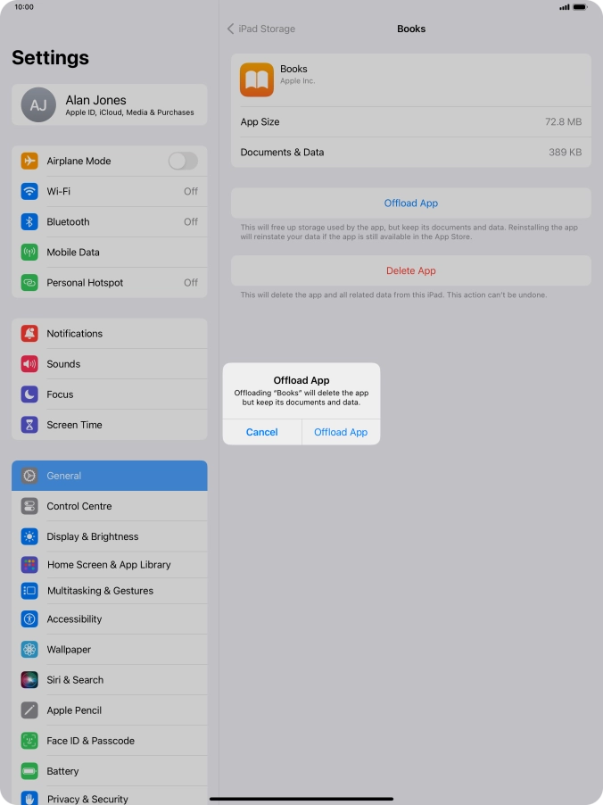 Press Offload App. Press Offload App.