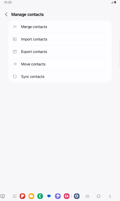 Press Merge contacts.