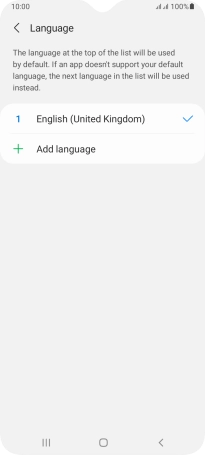 Press Add language.