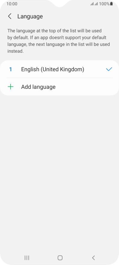 Press Add language.