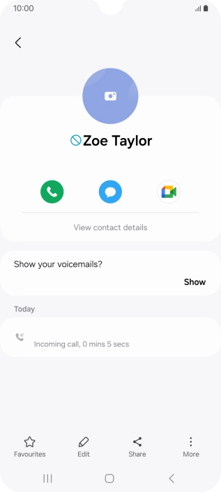 Press the Home key to return to the home screen.
