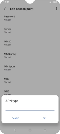 Key in mms and press OK.