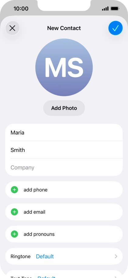 Press add phone.