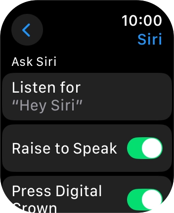 Press Listen for.