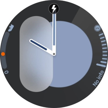 When the battery charging icon is displayed, the battery is charging.