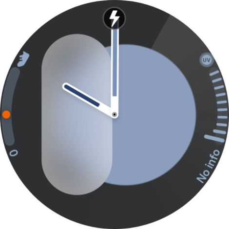 When the battery charging icon is displayed, the battery is charging.