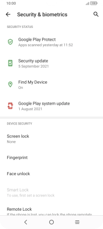 Press the Home key to return to the home screen.