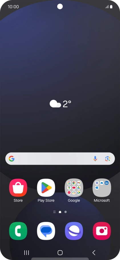Press the call icon.