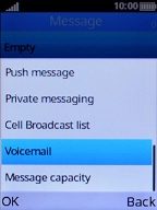 Select Voicemail. Select Voicemail.