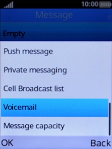Select Voicemail. Select Voicemail.