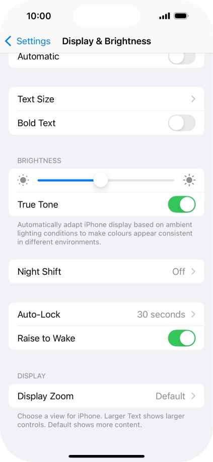 Press Auto-Lock.